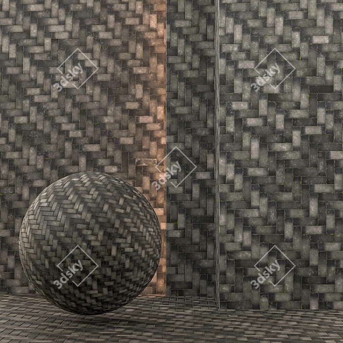 Seamless Pavement Texture 3D model image 1