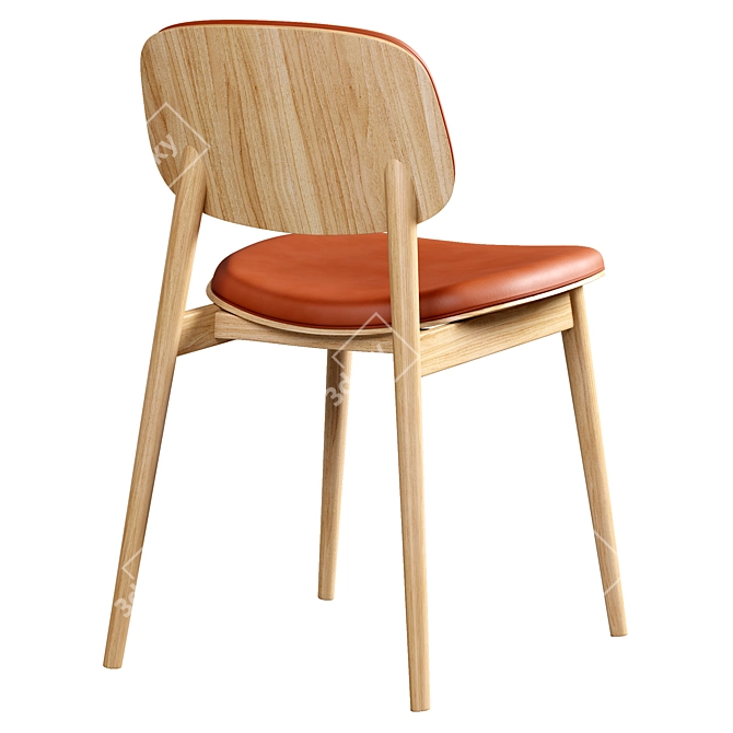 Lando Mid Century Dining Chair with Corona3 Render 3D model image 4