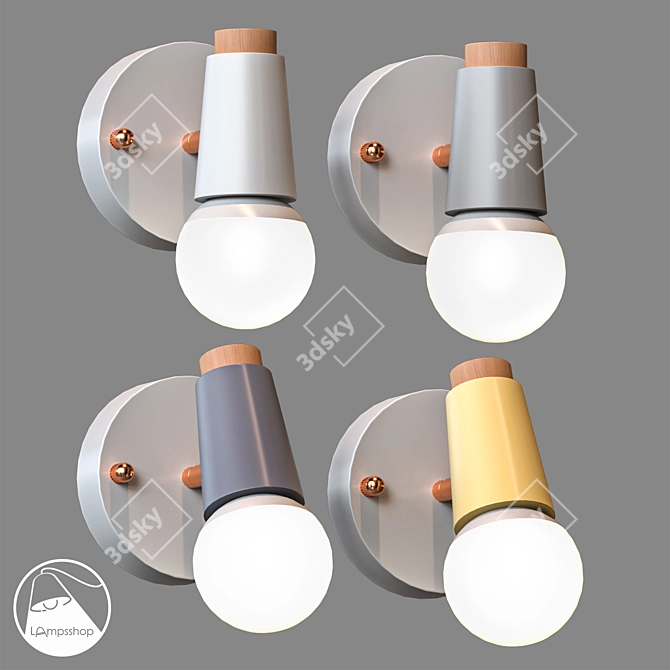 Nordic Original Sconce: Elegant and Stylish 3D model image 1