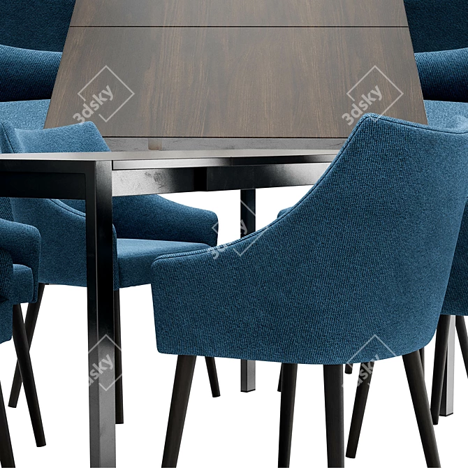 Contemporary Amster Chair and Centaur Table Set 3D model image 3