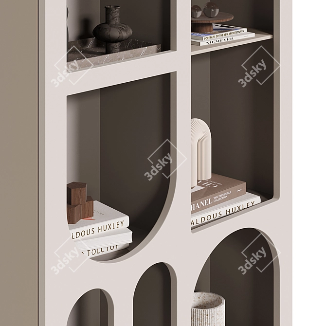 Contemporary Pine Bookcase: Archy La Redoute 3D model image 3
