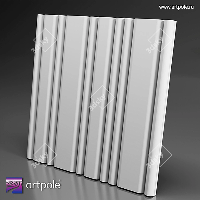 OM 3D Panel STEP: Premium Gypsum 600x600mm 3D model image 1