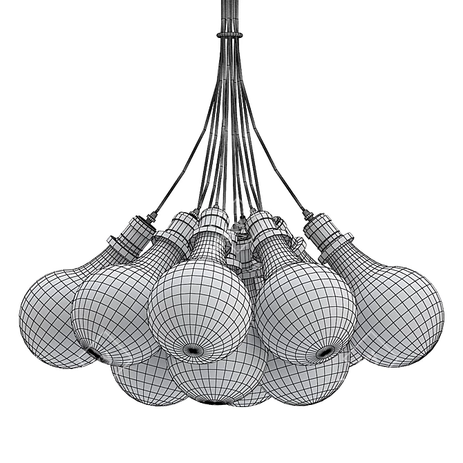 Elegant Chandelier 8972-D10L 3D model image 2