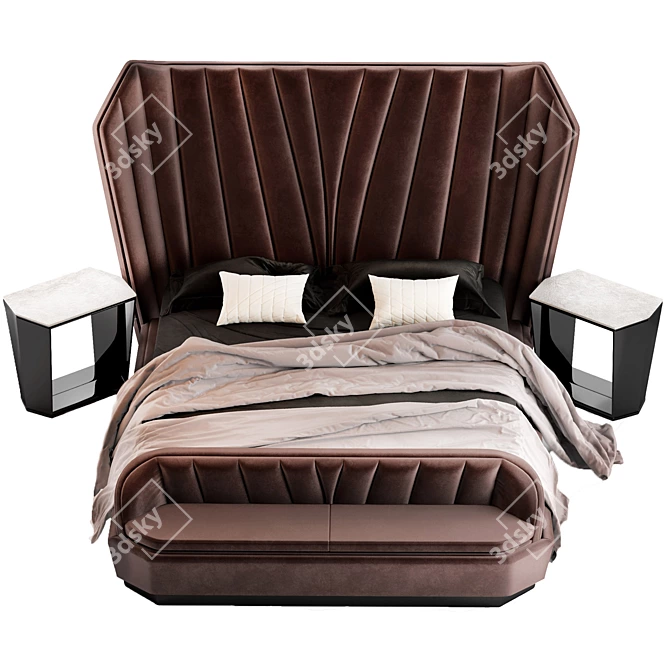 Hemingway Bed Bench: Pure Elegance 3D model image 2