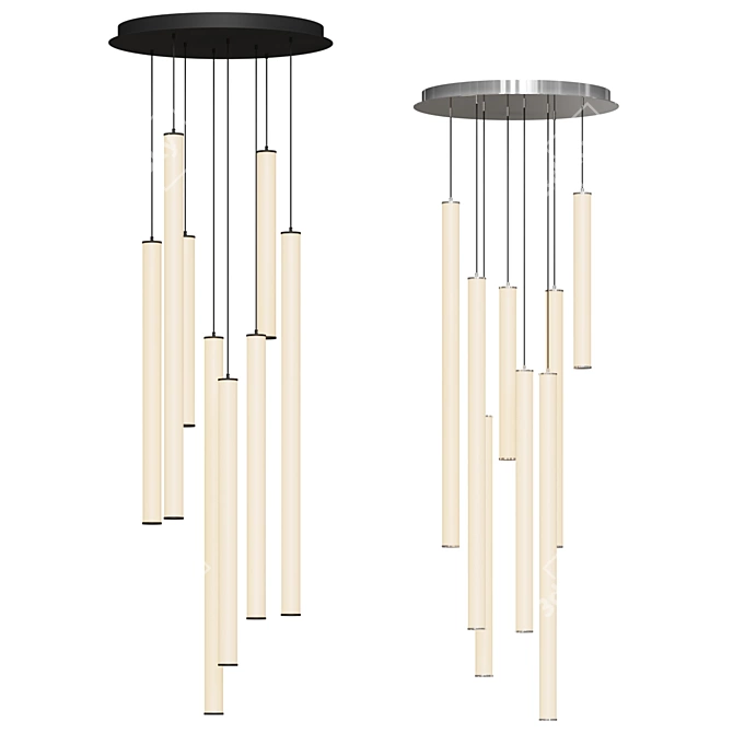 Sleek Caden LED Pendant: Modern Atmosphere 3D model image 1