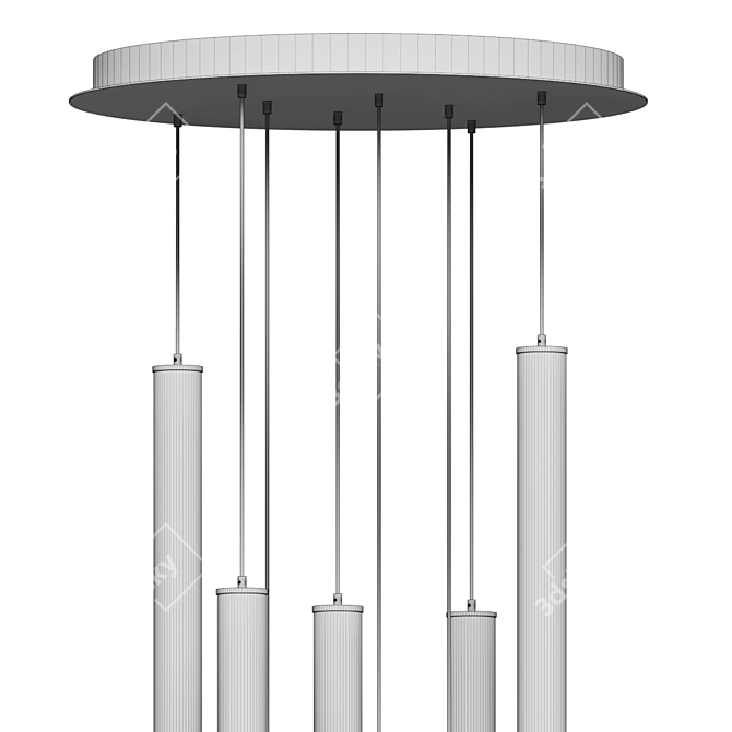 Sleek Caden LED Pendant: Modern Atmosphere 3D model image 4