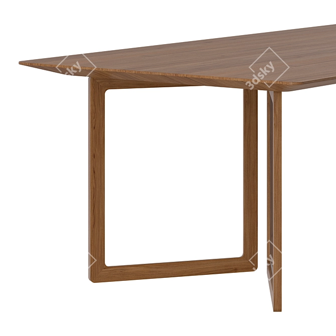 Elegant Opus Dining Table 3D model image 5