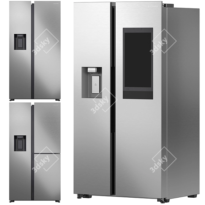 Samsung Refrigerator Collection: Innovative Cooling Solutions 3D model image 1