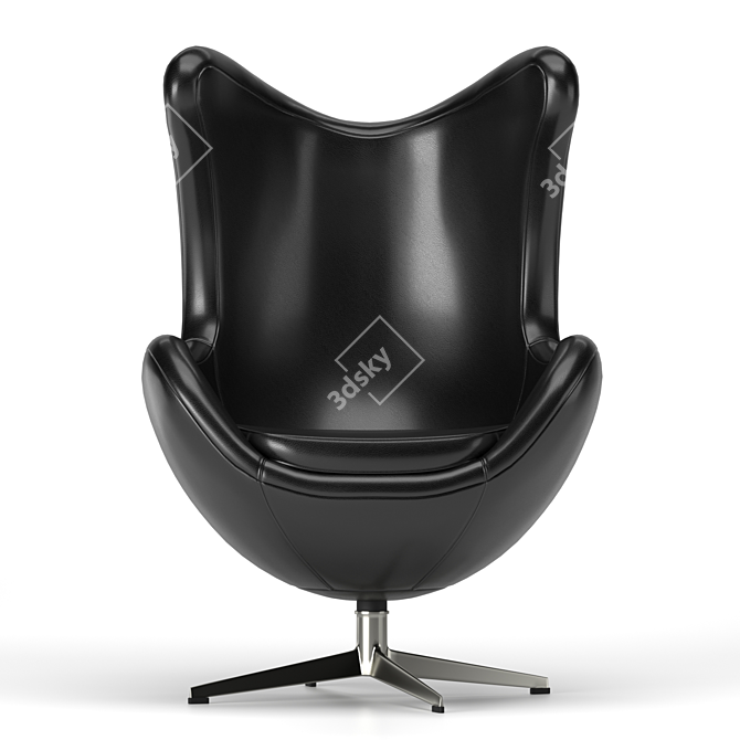 Modern Egg Chair: Stylish and Comfortable 3D model image 3