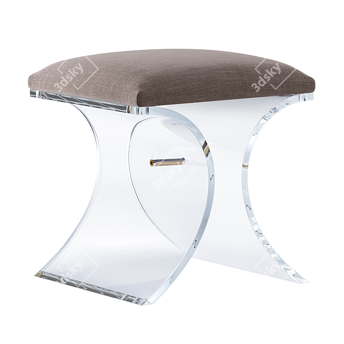 Serena Stool: High-Quality Versatile Interlude Home 3D model image 1