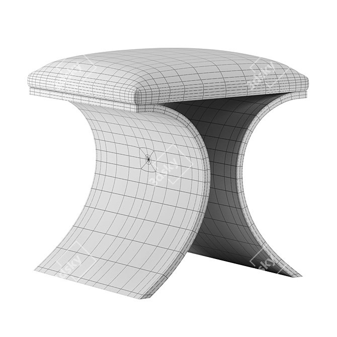 Serena Stool: High-Quality Versatile Interlude Home 3D model image 2