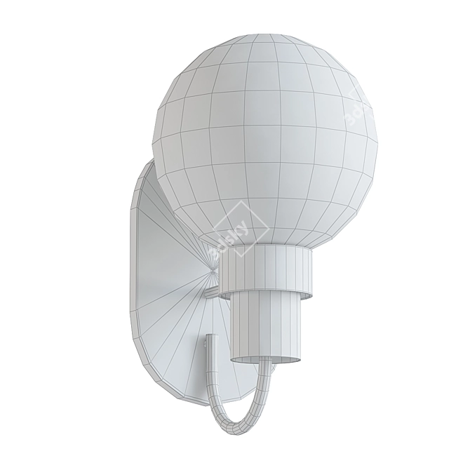 Modern Globe Wall Sconce 3D model image 2