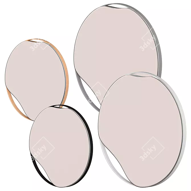 Namuos Rain Mirror: Stylish Reflection by BALA 3D model image 3