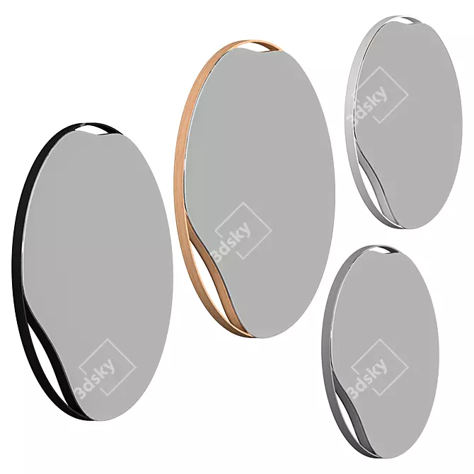 Namuos Rain Mirror: Stylish Reflection by BALA 3D model image 5