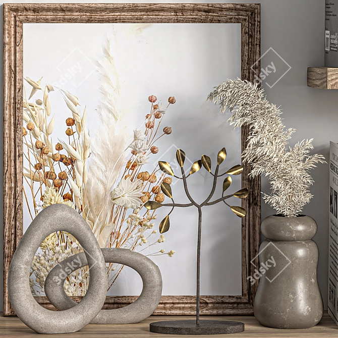 Elegant Decor Set 17 3D model image 2