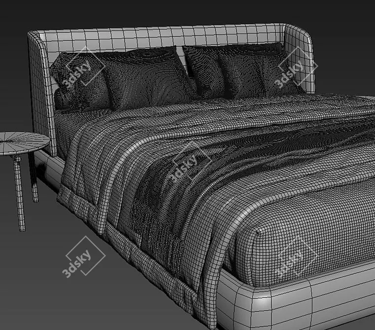  Stylish Bed MisuraEmme Virgin 3D model image 4