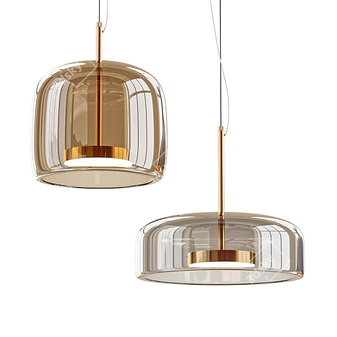 Dauphin Pendant Light 3D model image 1