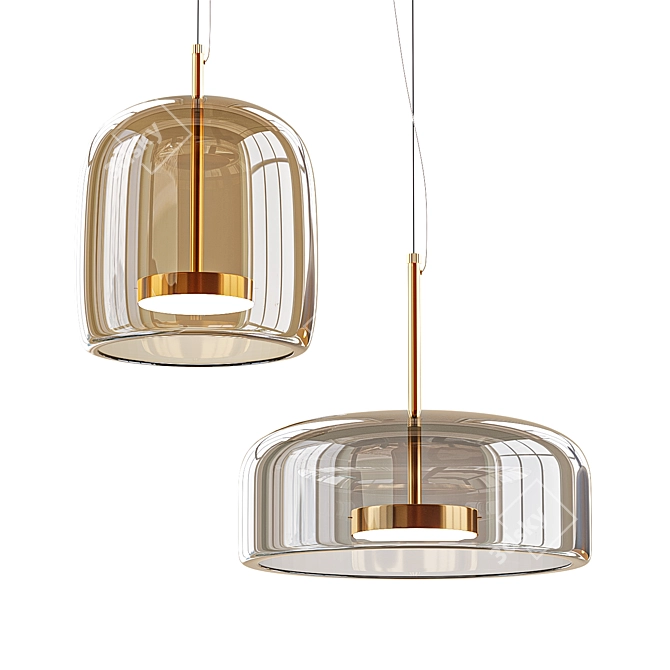 Dauphin Pendant Light 3D model image 3