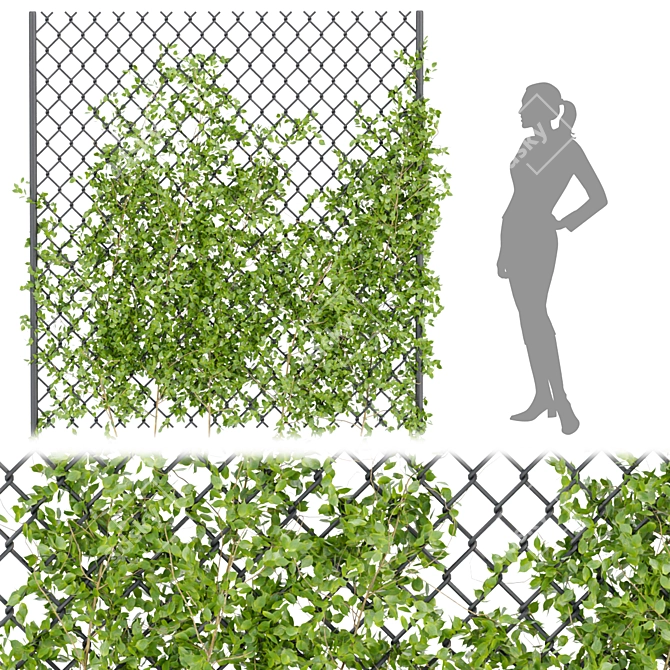 Ultimate Outdoor Ivy Fence - Vol 68 3D model image 2