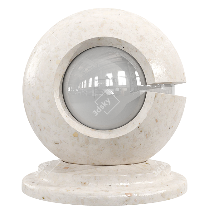 Elegant Terrazzo Marble - PBR Seamless 3D model image 3