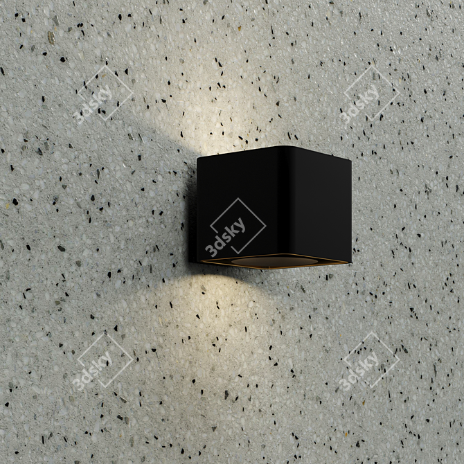 Elegant Terrazzo Marble Tile 3D model image 2