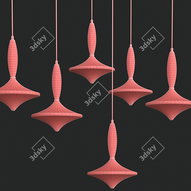 Etoile Chandelier: Elegant Italian Design 3D model image 2