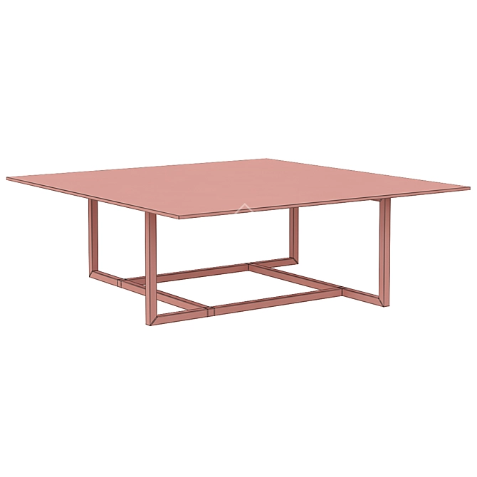Modern Eastern-inspired Coffee Table 3D model image 2