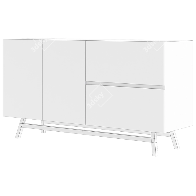 Elegant Giada Sideboard: Functional and Stylish 3D model image 2