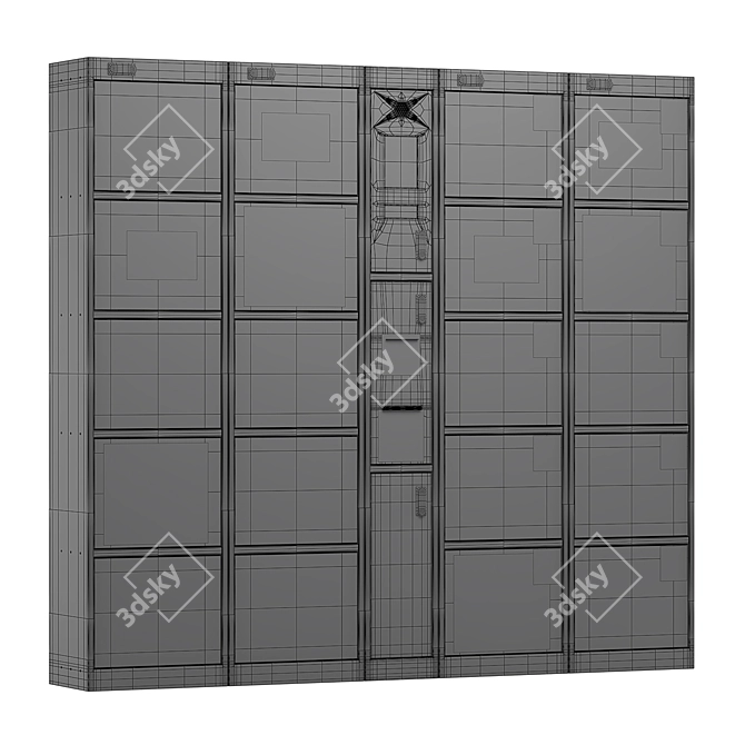 Automated Storage Cabinet 3D model image 4