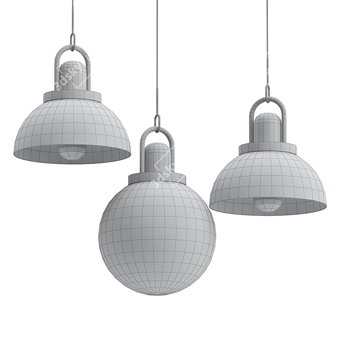 ANZAZO ALISON Pendant Light 3D model image 2