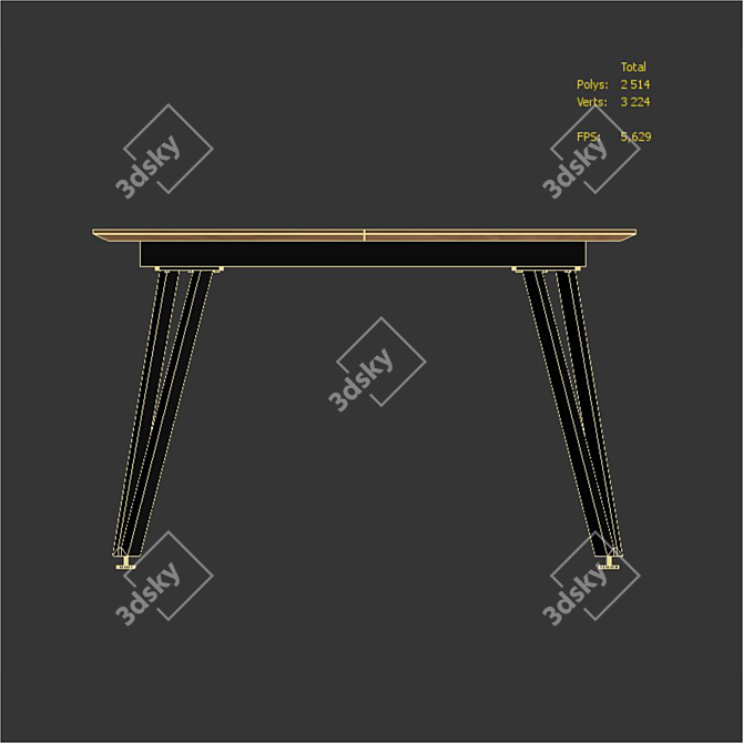 BRADEX HOME Avanti Table 3D model image 5