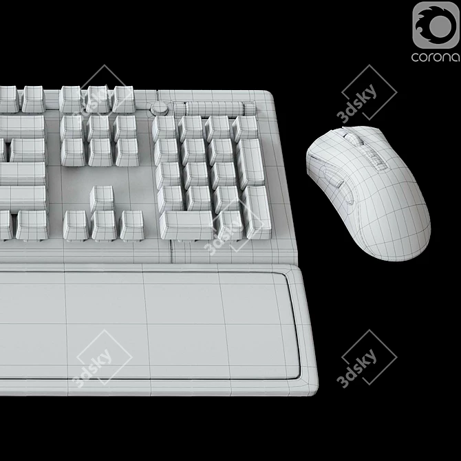 Razer HALO Infinite Collab Keyboard & Mouse 3D model image 4