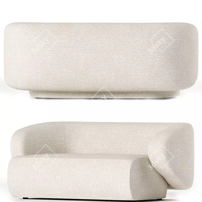 Sleek Swell Sofa: Modern Design 3D model image 2