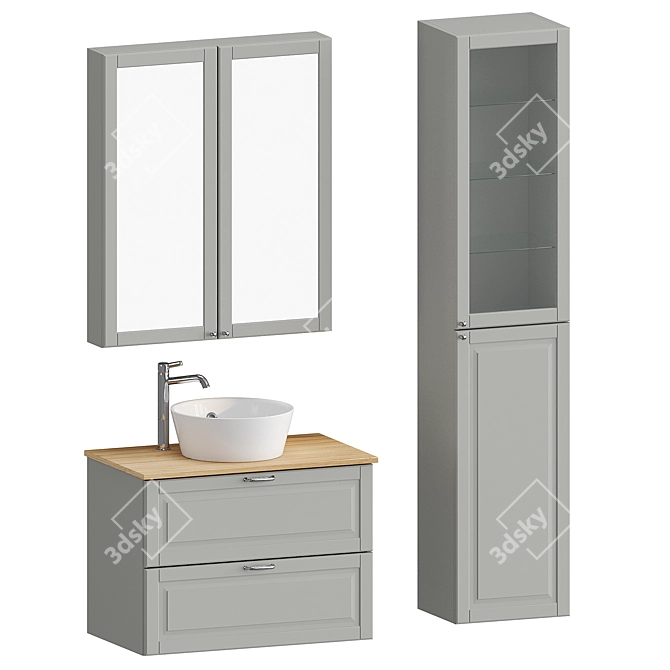 IKEA Bathroom Set 3D model image 1