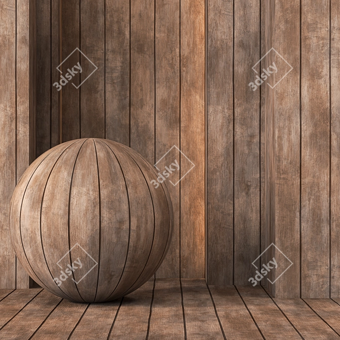 Seamless Wood Plank Texture | 4K Tileable 3D model image 1