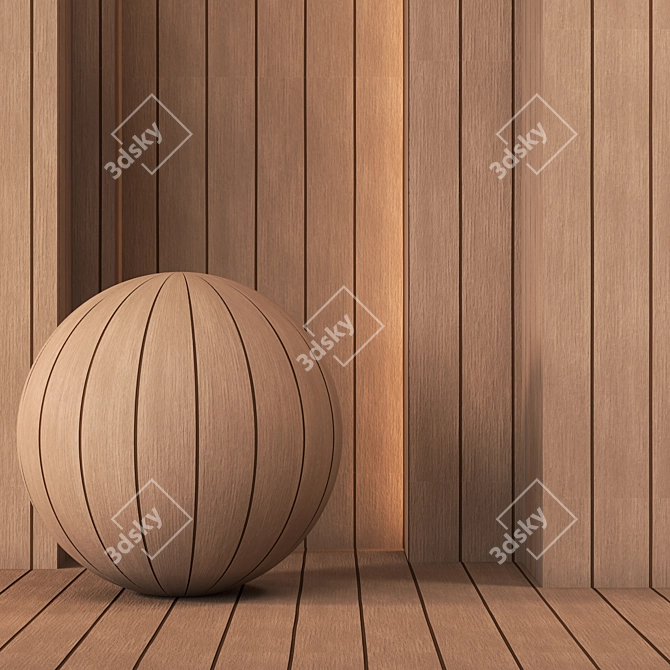 4K Wood Plank Texture - Seamless 3D model image 1