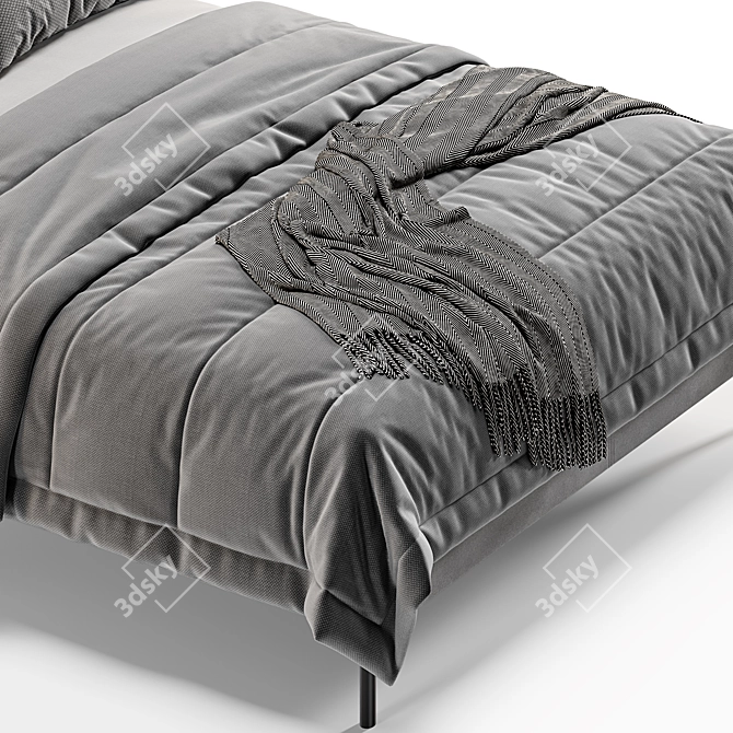 IKEA Slattum Double Bed: 3D Model Download 3D model image 3