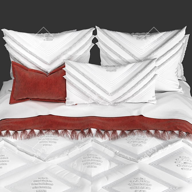 Luxury Dream Bed Linen Set 3D model image 4