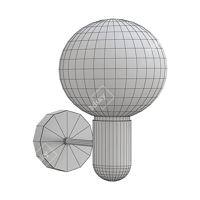 Sleek Twig Design Lamps 3D model image 2
