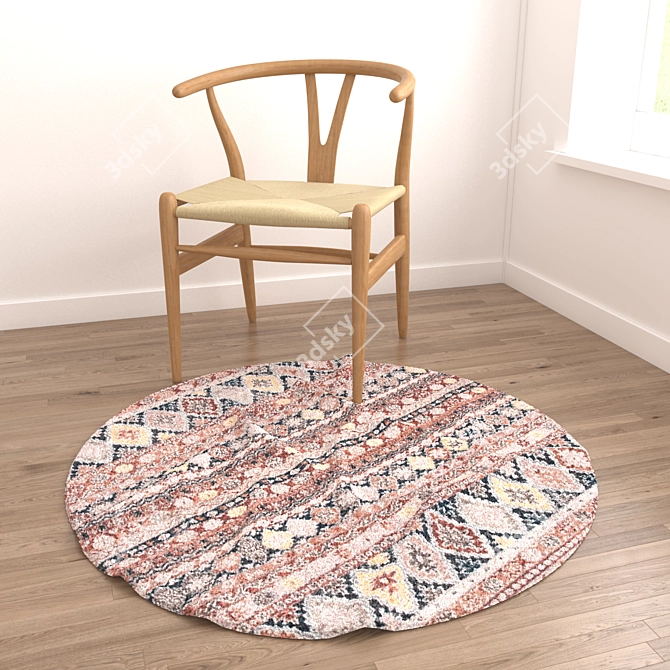 8-Piece Rug Set for Stunning 3D Scenes 3D model image 2