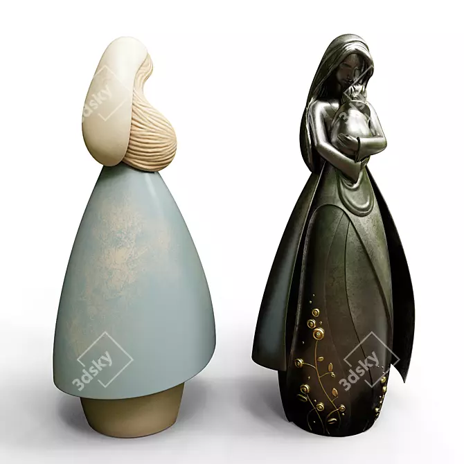 Mother's Love Sculpture: Version 2 3D model image 10