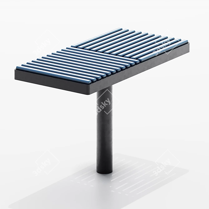 Introducing PIXEL: Sustainable Park Benches 3D model image 2