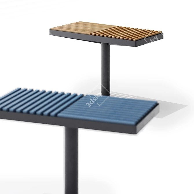 Introducing PIXEL: Sustainable Park Benches 3D model image 4