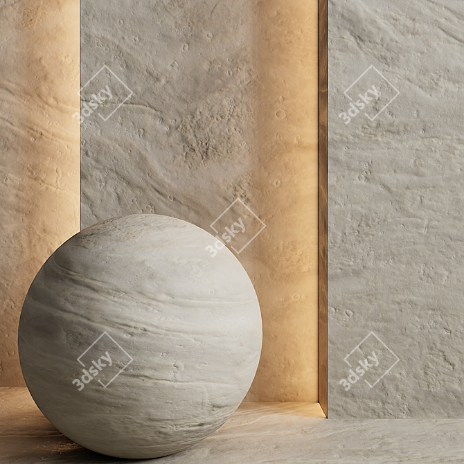 Stone 7: 3D Max Vray & Corona, FBX, Textures 3D model image 1