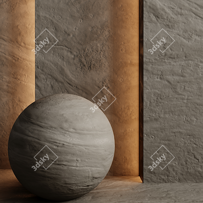 Stone 7: 3D Max Vray & Corona, FBX, Textures 3D model image 2