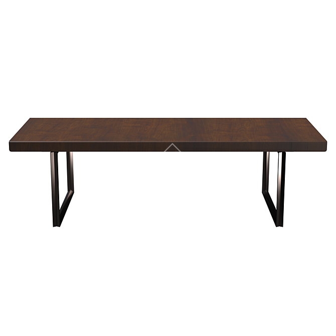 B&B Italia Athos '12 Smoked Oak Table 3D model image 1