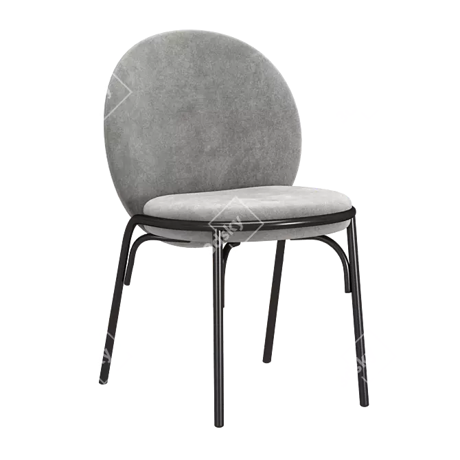 Elegant Oyster W Chair 3D model image 3