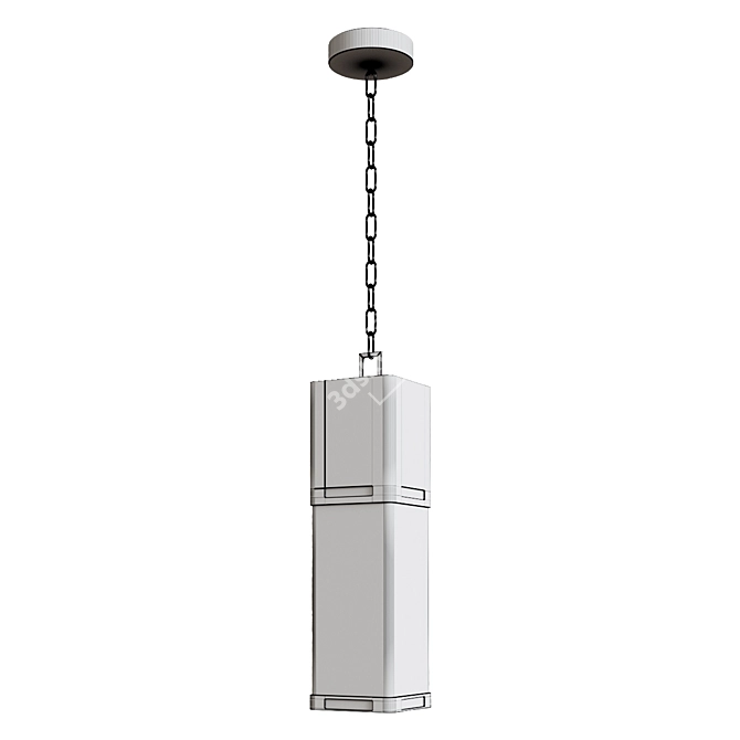 Elegant Davis Outdoor Pendant 3D model image 2