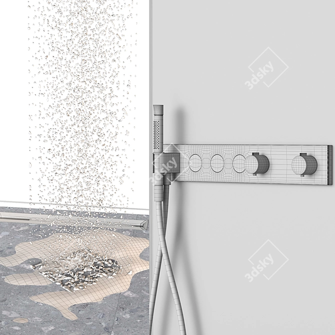 Granitic Shower Oasis 3D model image 3