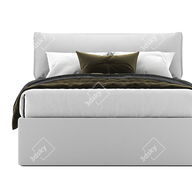 Modern IORCA Bed by Bolzan Letti 3D model image 2